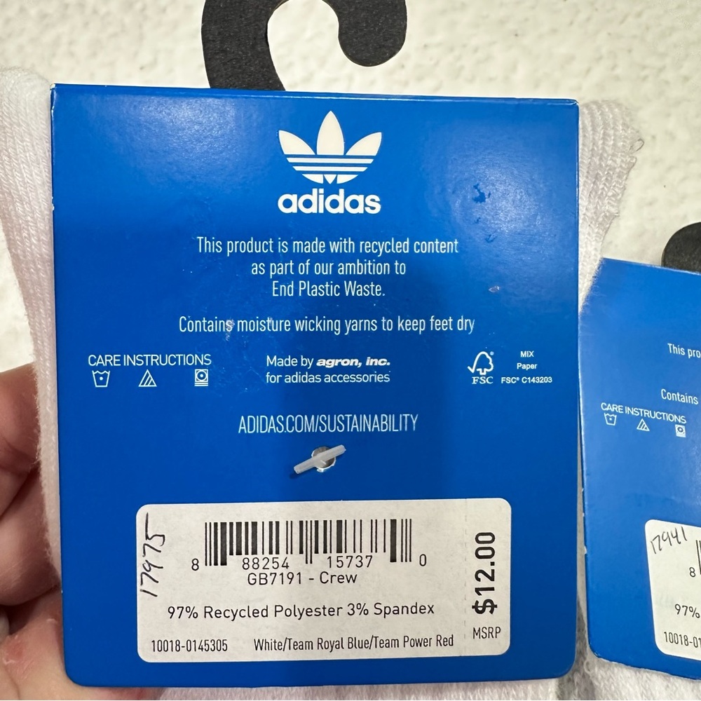 White Adidas Socks - Picture 7 of 7